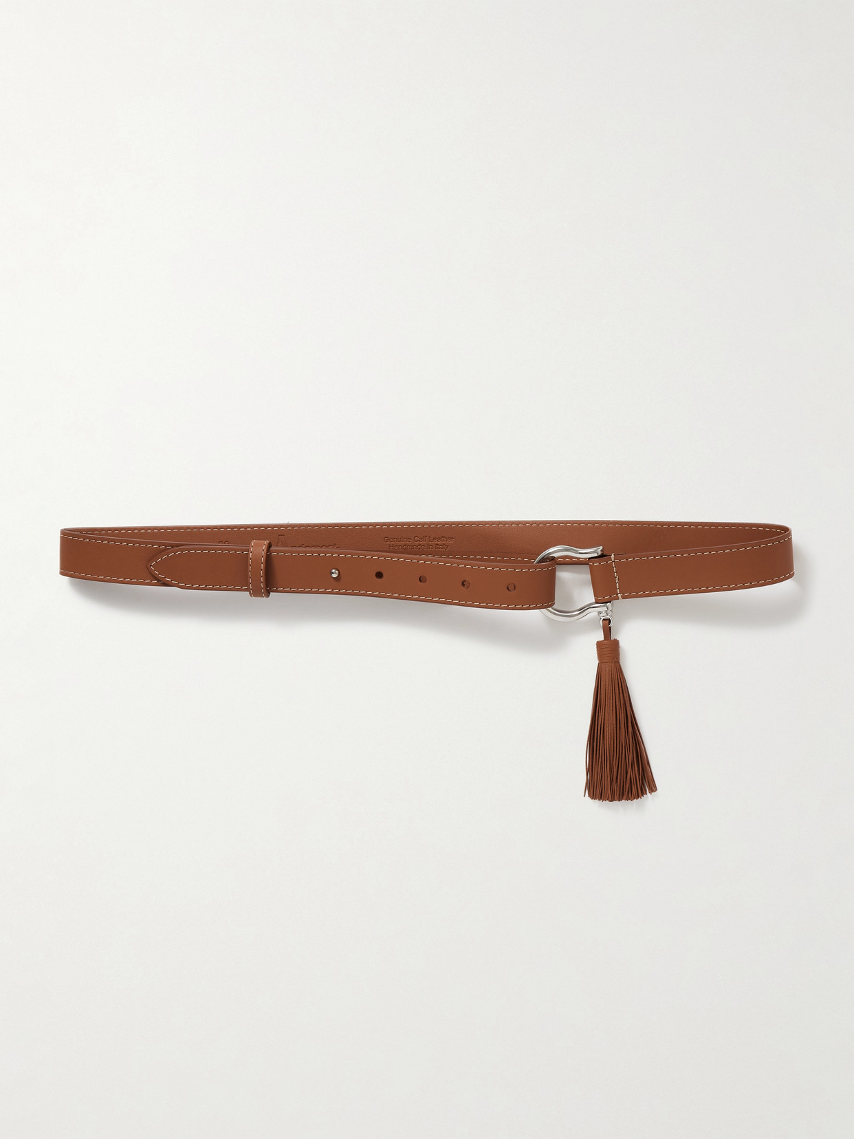 Anderson's Tasseled Leather Belt In Brown