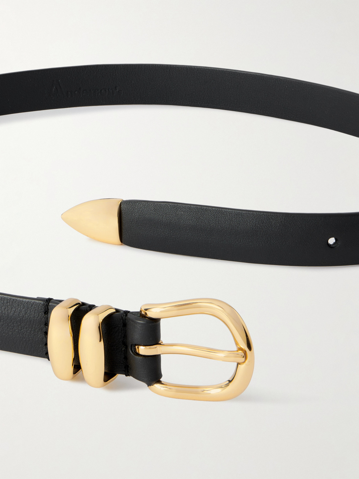 Anderson's Leather Belt In Black