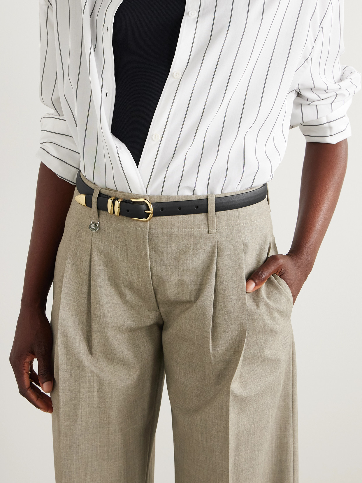 Anderson's Leather Belt In Black