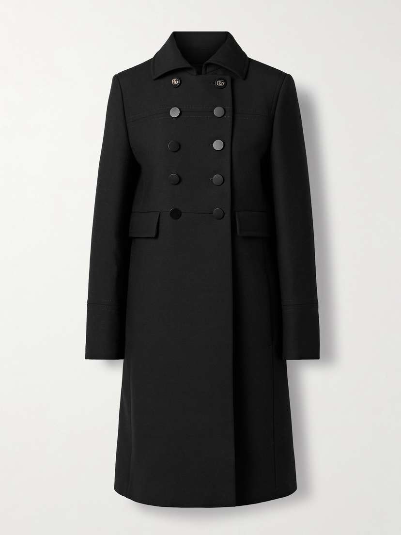 Gucci Double-breasted Wool-crepe Coat