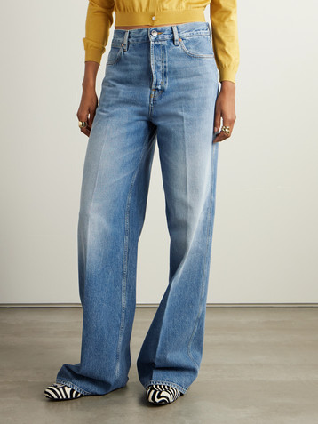 Gucci Lido high-rise wide-leg jeans