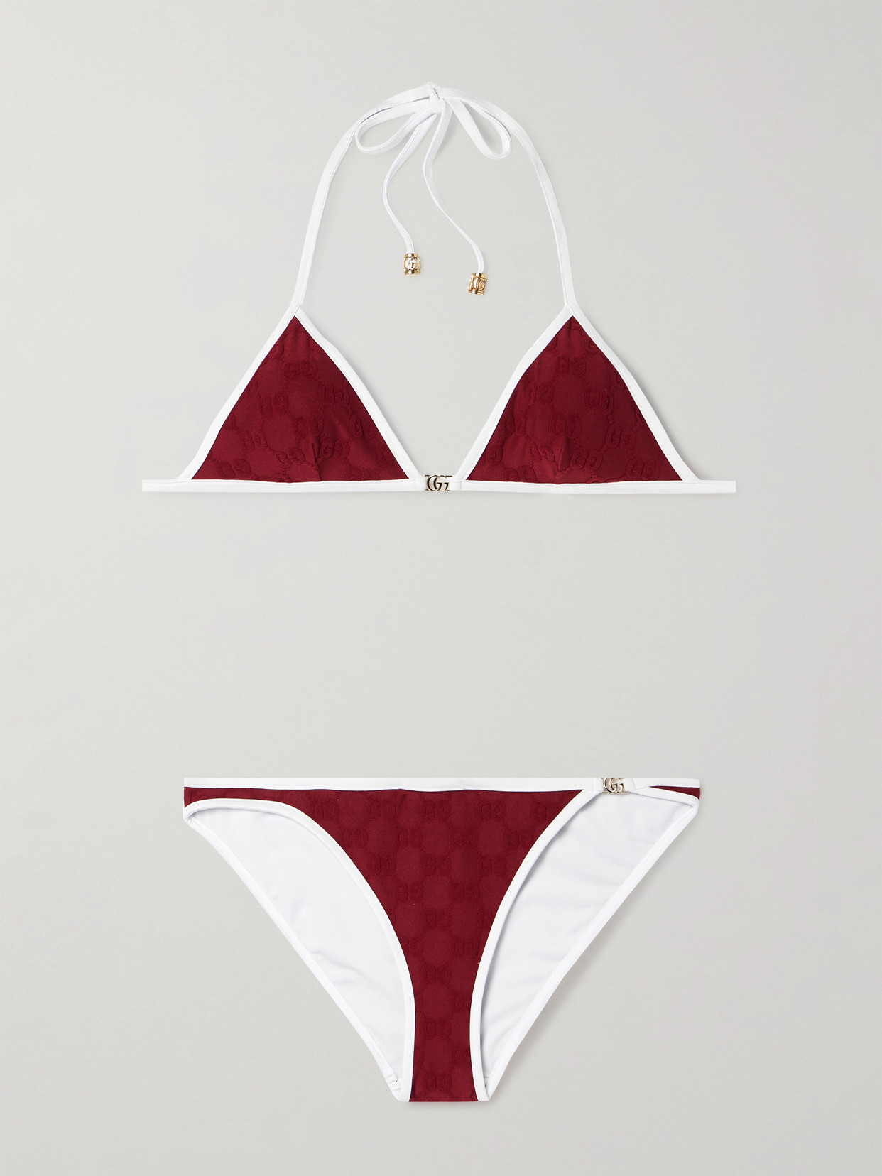 Gucci Embellished Flocked Bikini