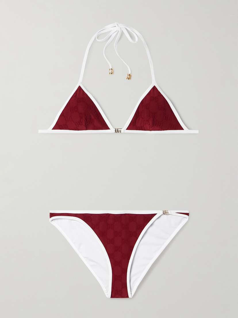 Embellished Flocked Bikini | Image | 0