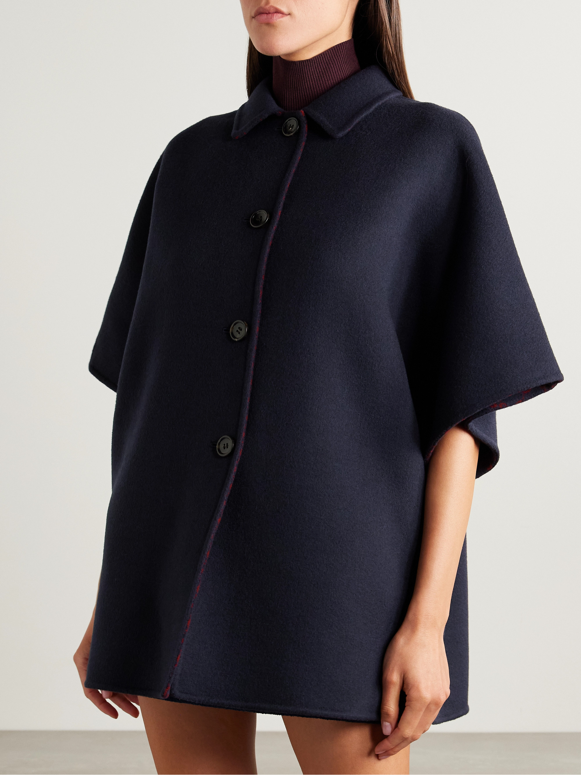 Gucci Reversible printed wool and silk-blend felt jacket