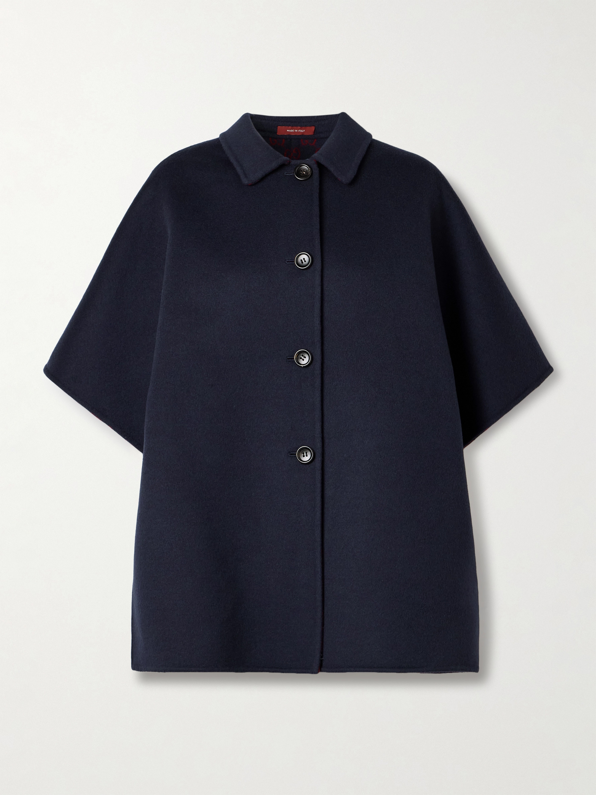 Gucci Reversible printed wool and silk-blend felt jacket