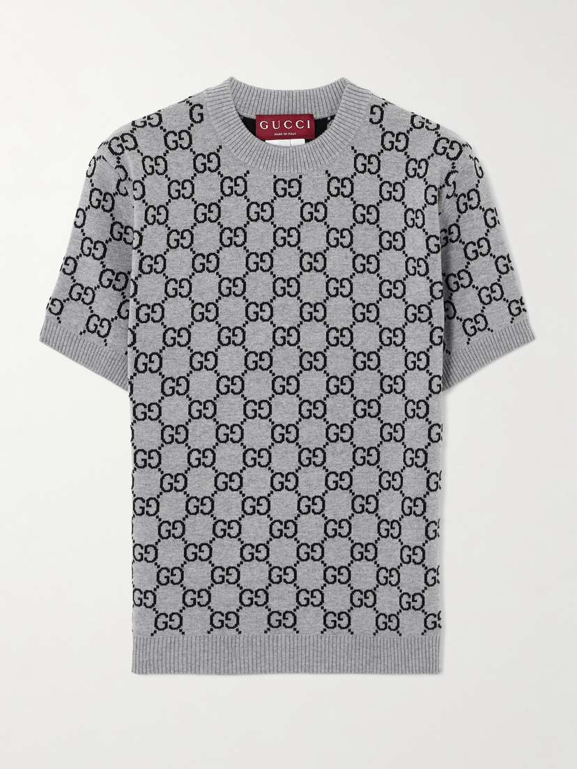 Gucci Jacquard-knit Wool-blend Sweater