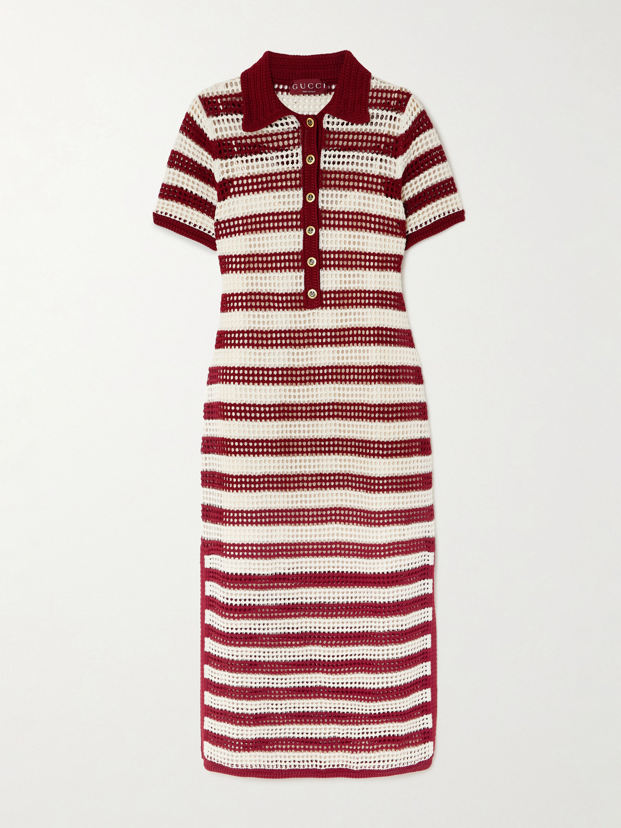 gucci cotton poplin midi dress Gucci Cotton Poplin Midi Shirt Dress - White