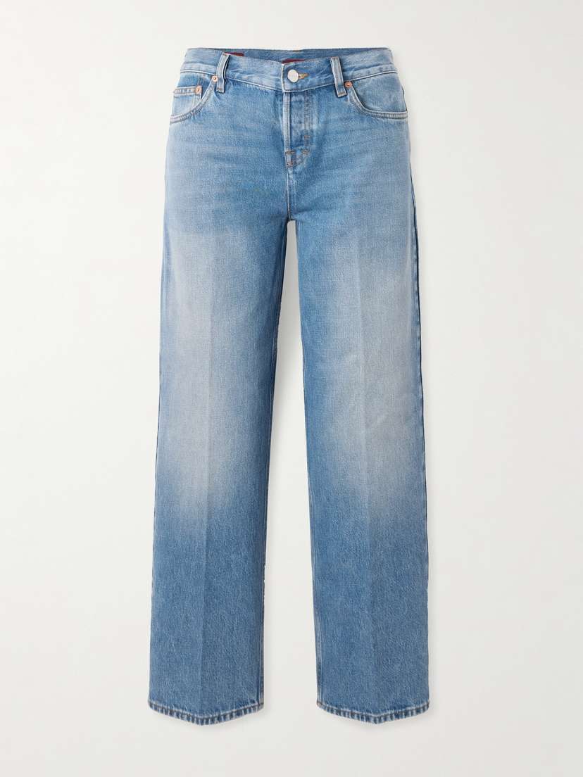 Gucci Cropped Mid-rise Straight-leg Jeans