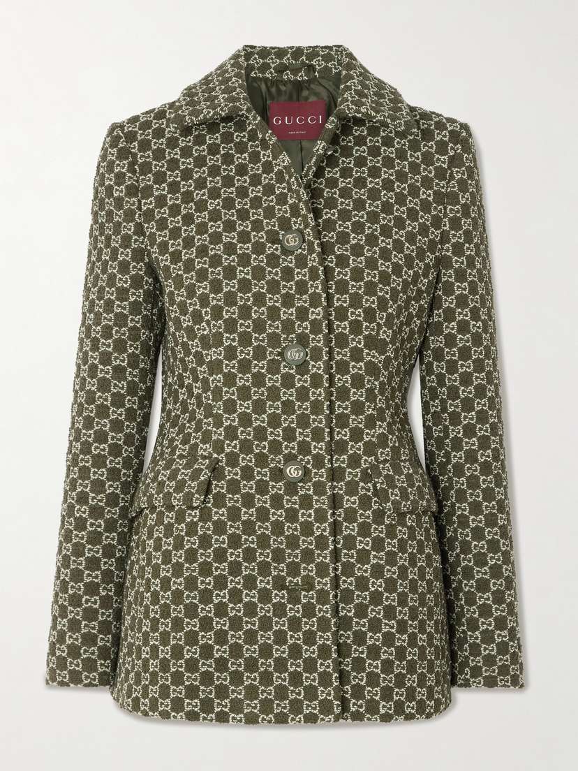 Gucci Jacquard-knit Cotton-blend Bouclé Jacket