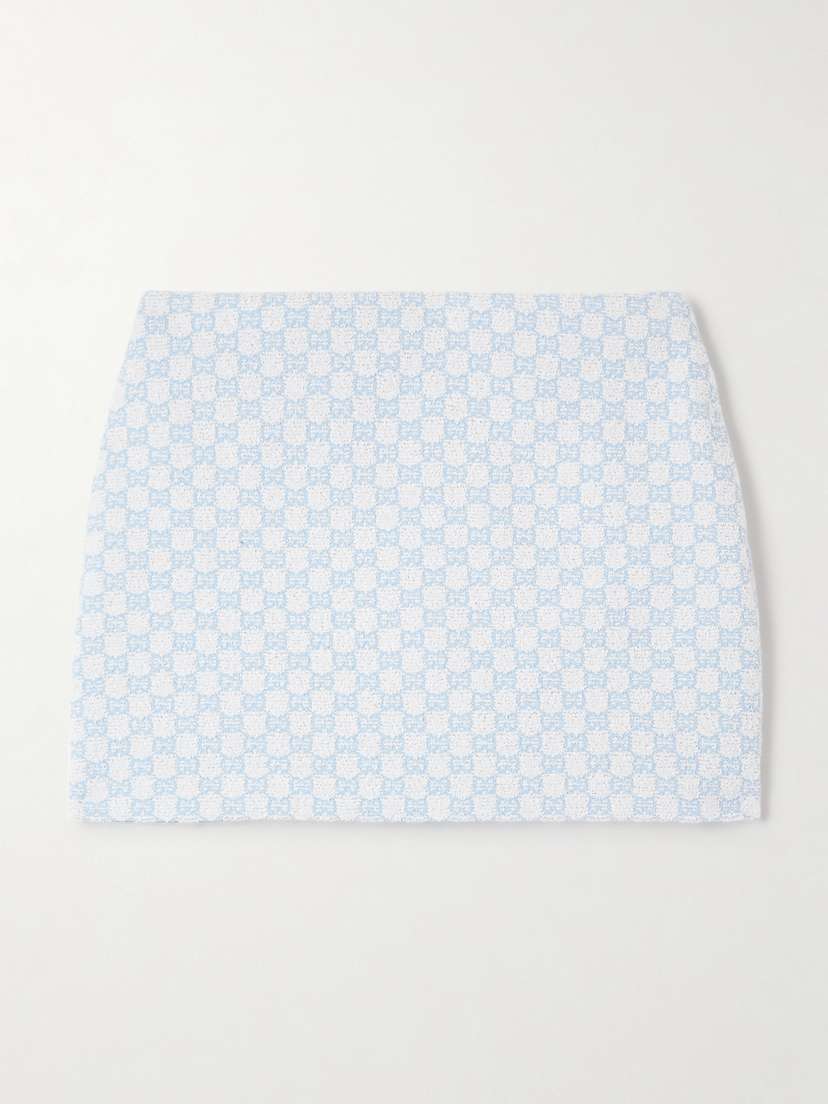 Gucci Jacquard-knit Cotton-blend Bouclé Mini Skirt