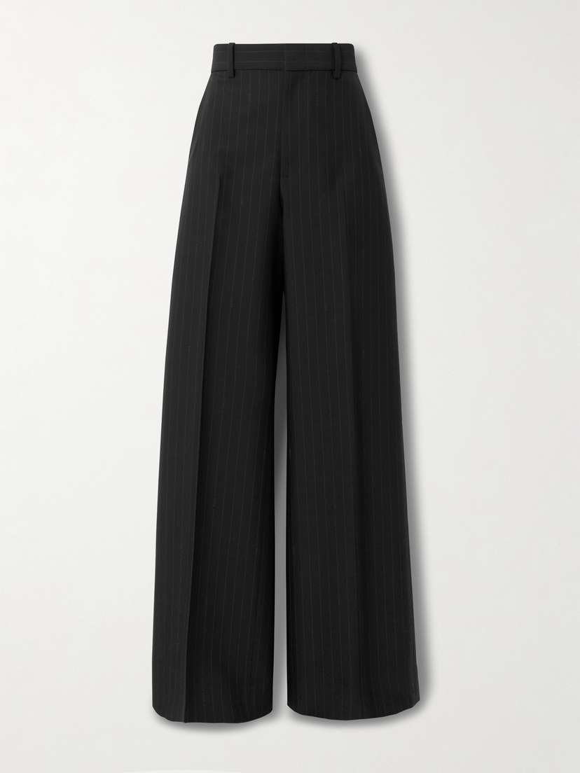 Gucci Pinstriped Wool-twill Wide-leg Pants