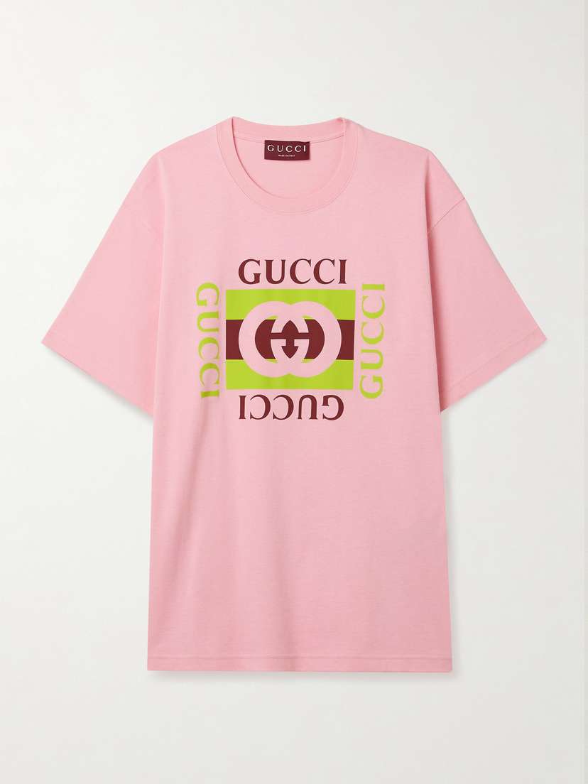 Gucci Oversized Printed Cotton-jersey T-shirt