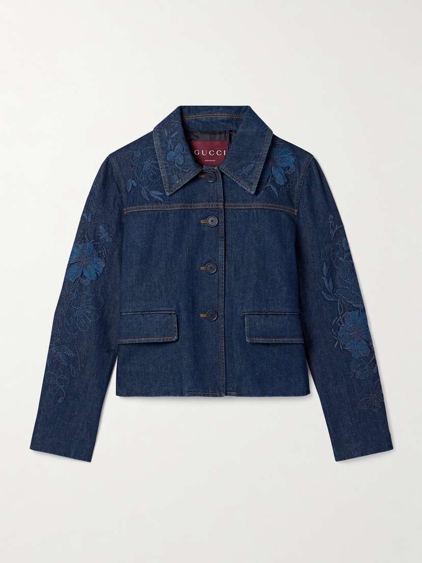 Gucci Embroidered Denim Jacket