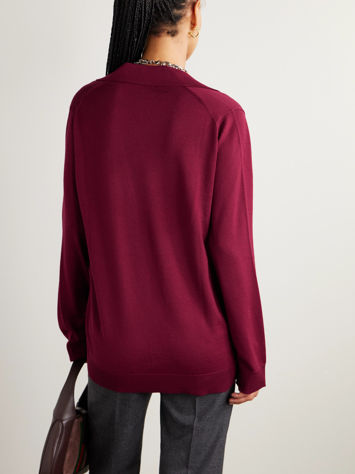 Wool Polo Sweater