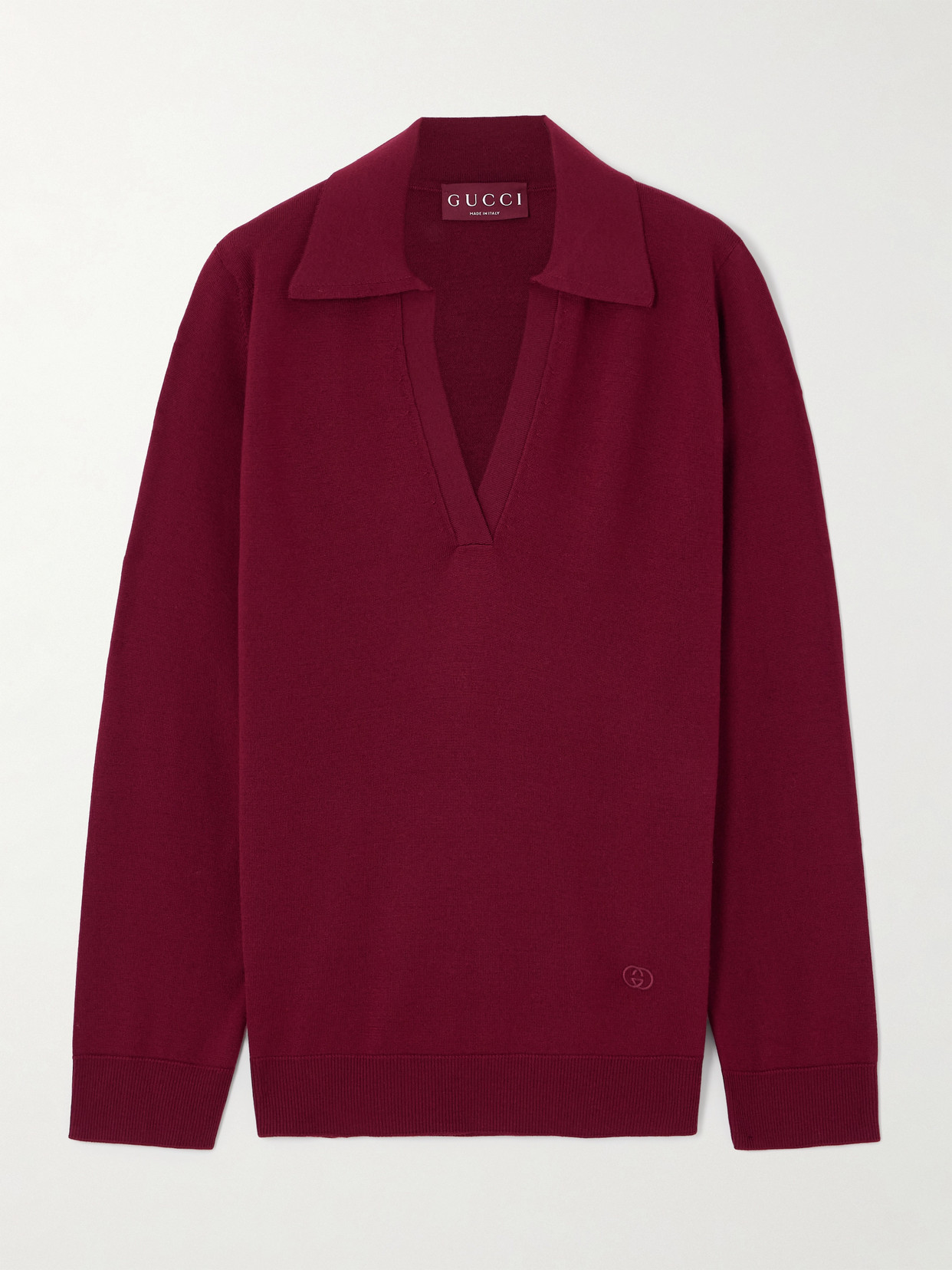 Wool Polo Sweater
