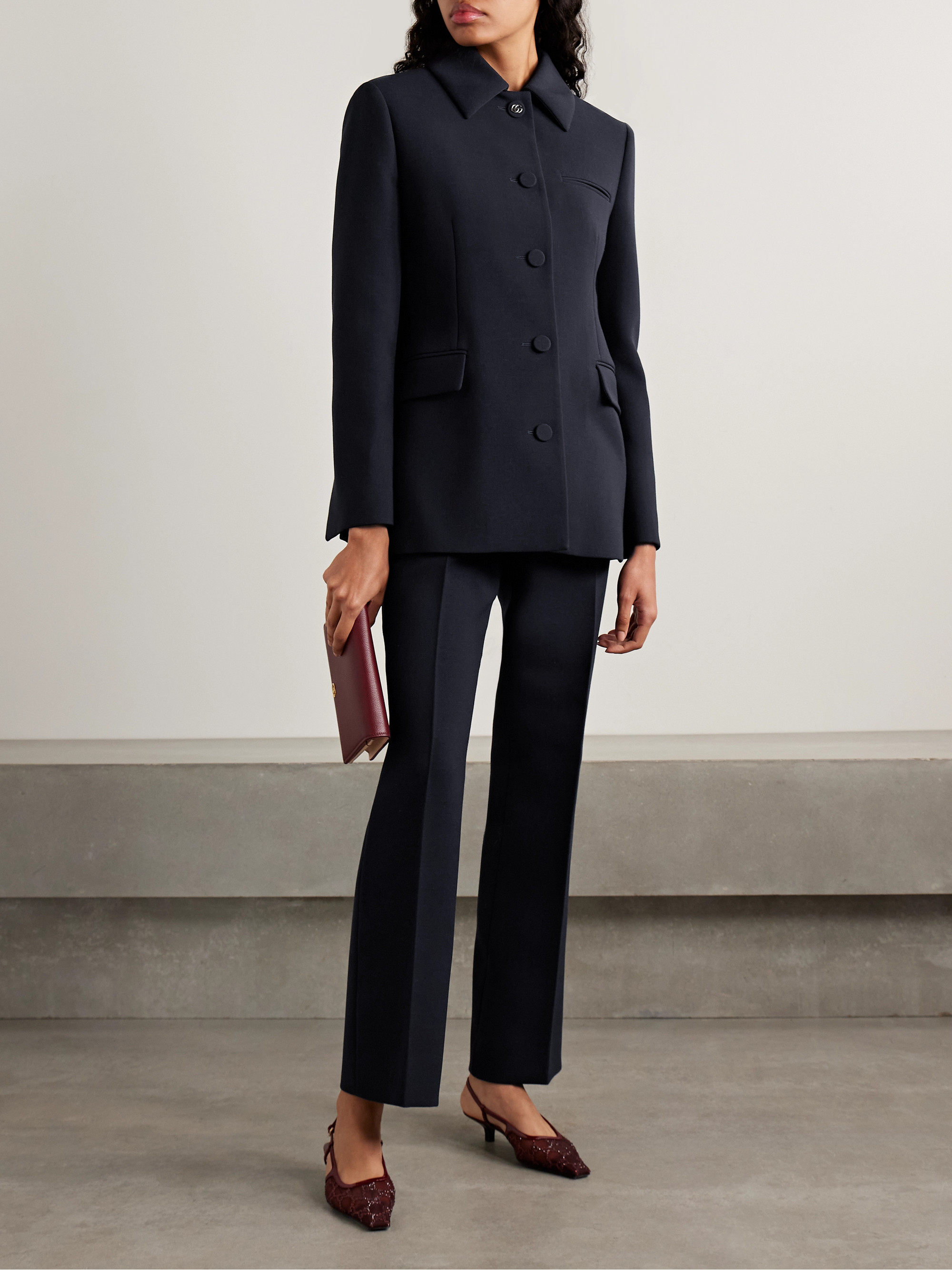 Gucci Wool-crepe jacket