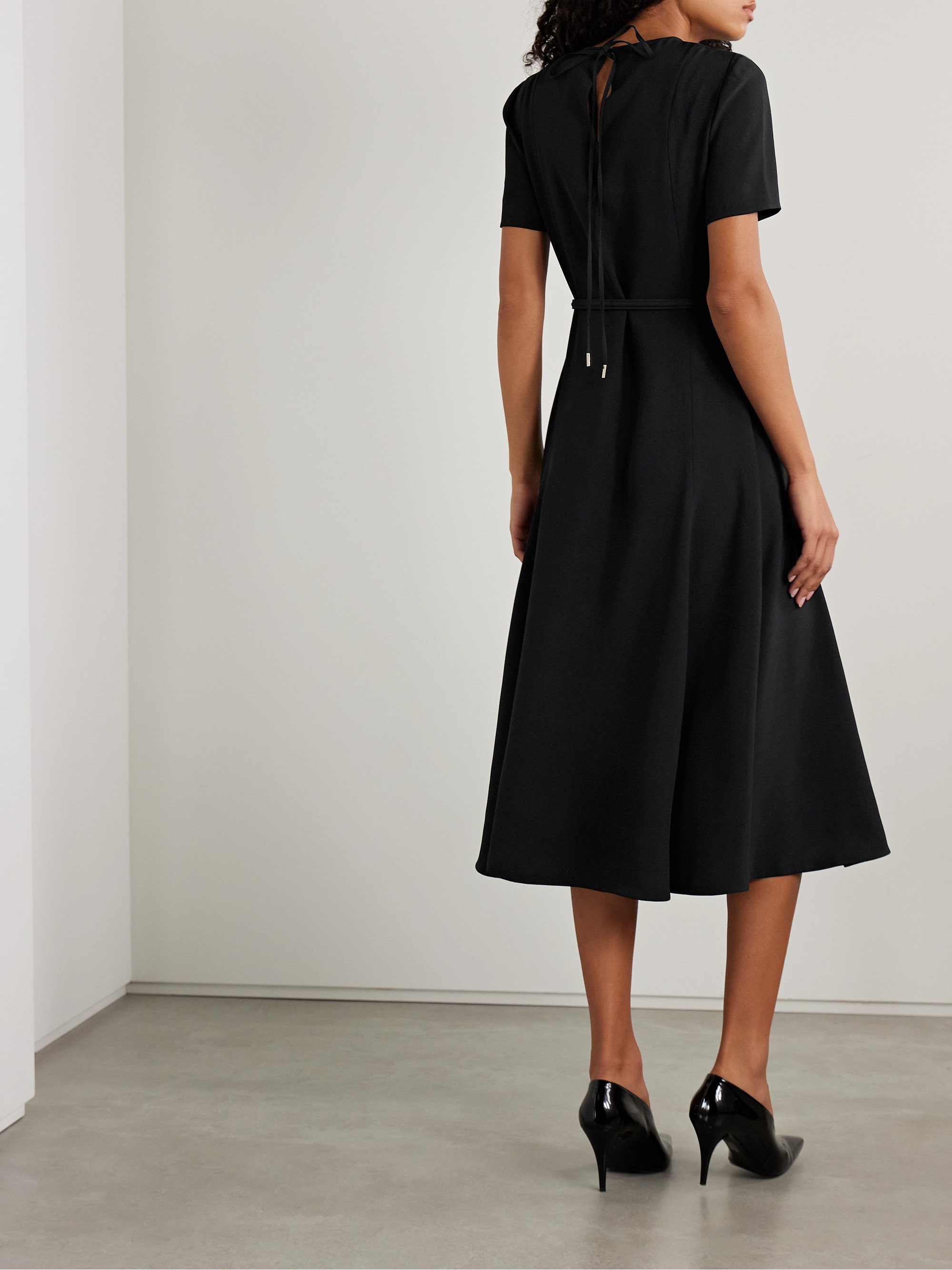 Gucci Belted crepe midi dress thumbnail