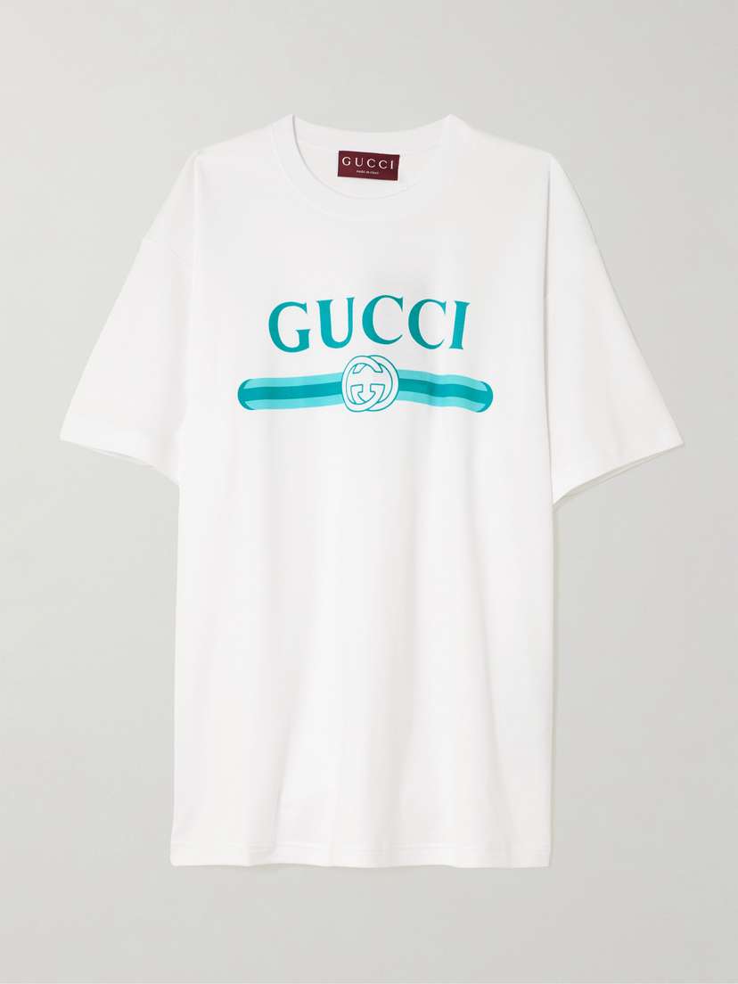 Gucci Oversized Printed Cotton-jersey T-shirt
