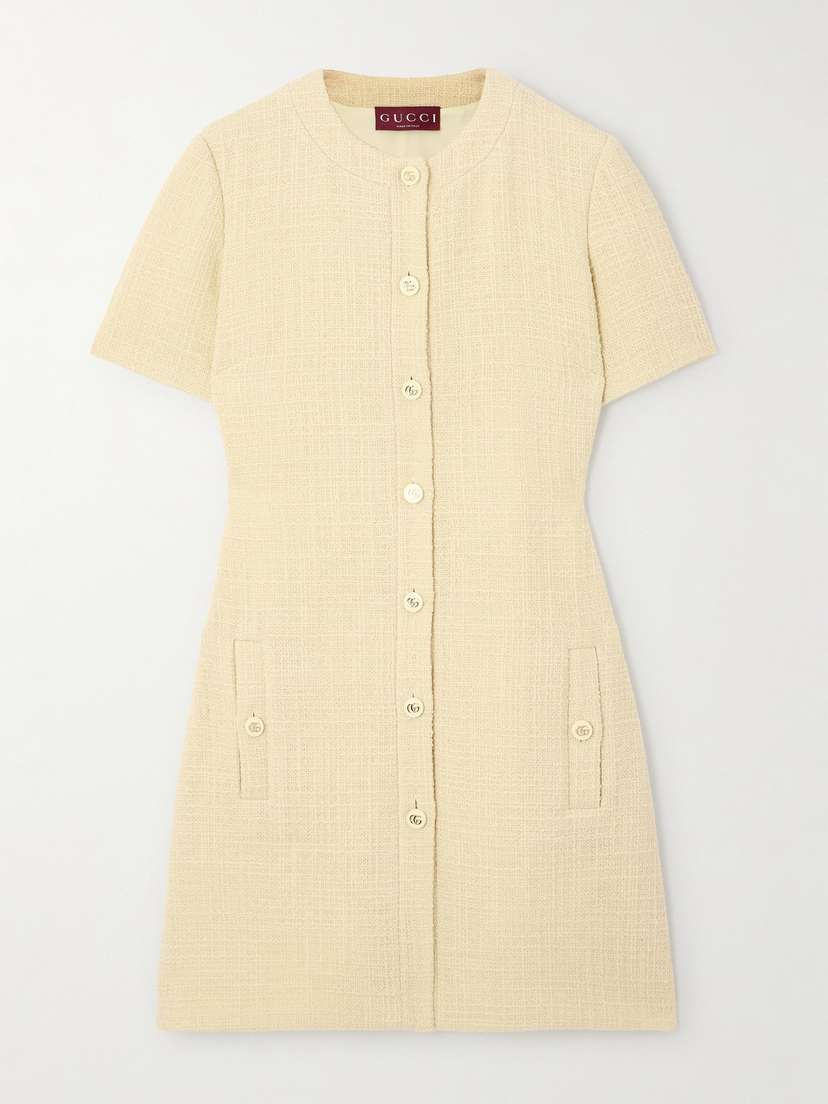 Wool-blend Tweed Mini Dress