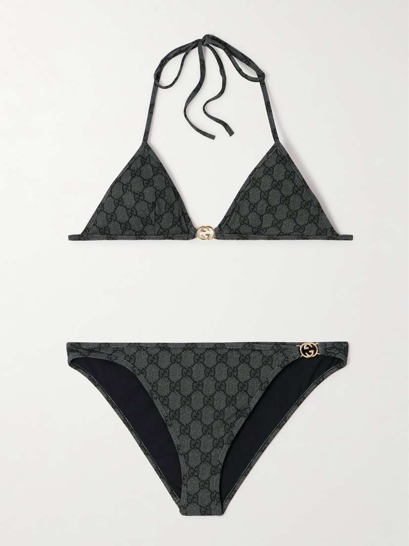 Gucci Embellished Printed Bikini