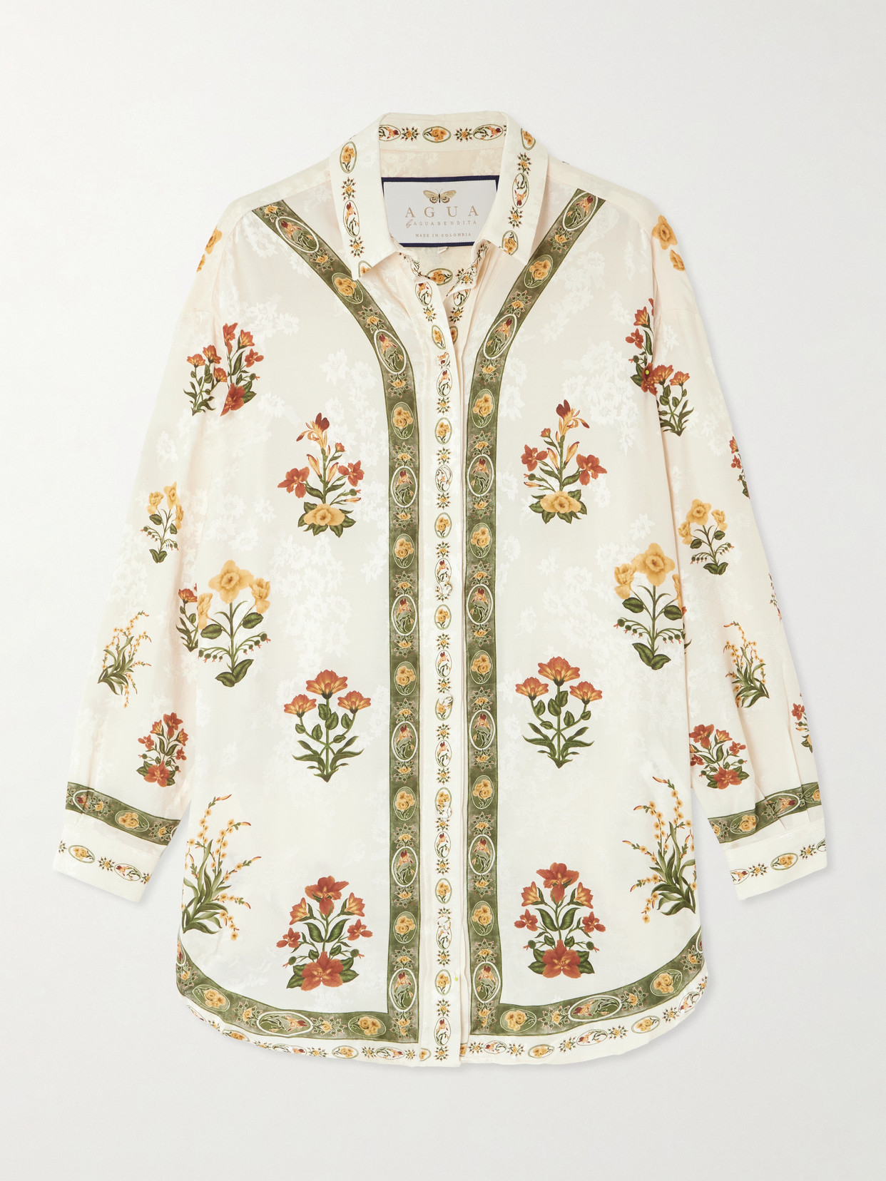Agua By Agua Bendita Cecilia Oversized Jacquard Shirt
