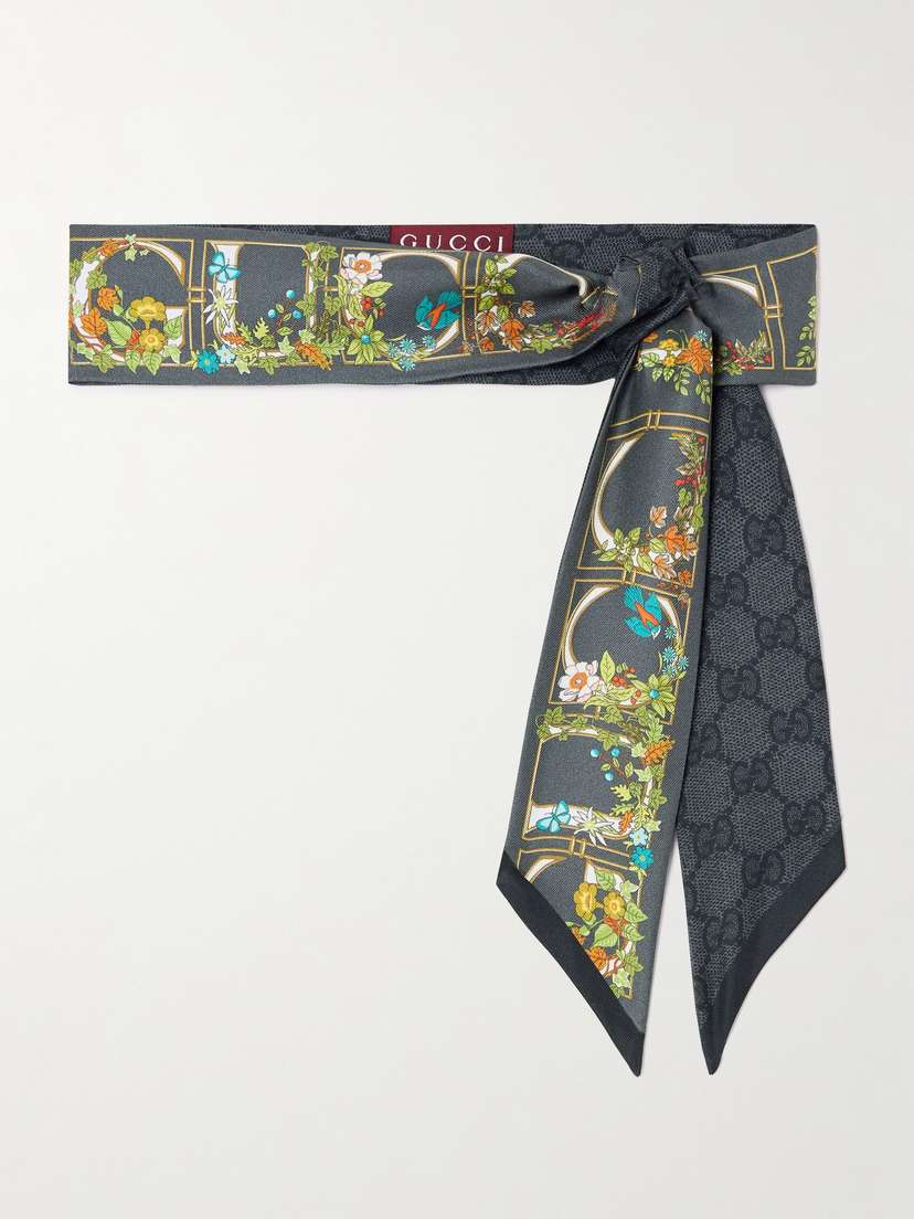 Gucci Printed Silk-twill Scarf