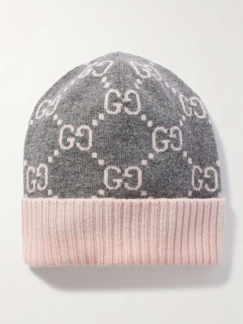 Gucci Jacquard-knit Cashmere Beanie