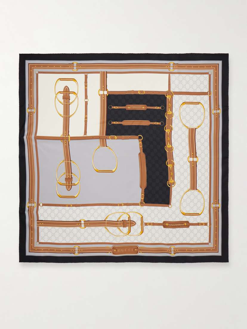 Gucci Printed Silk-twill Scarf