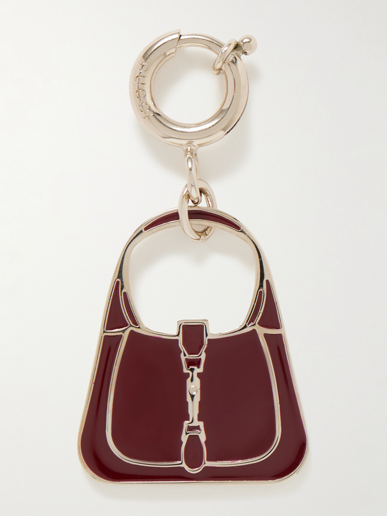 Gucci Gold-tone Enamel Bag Charm