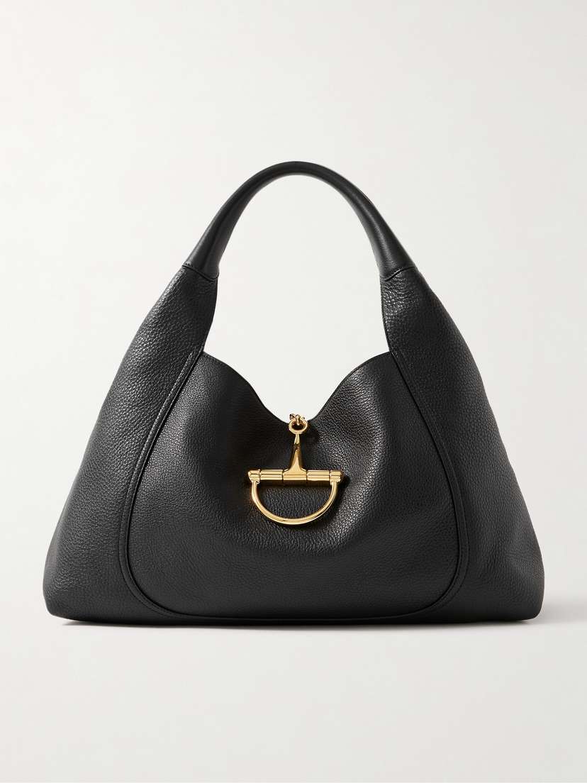 Gucci Softbit Maxi Textured-leather Tote