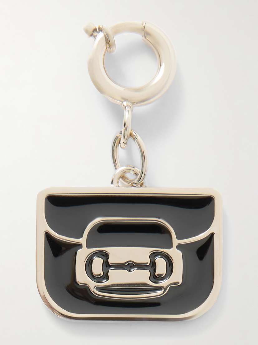 Gucci Gold-tone And Enamel Bag Charm