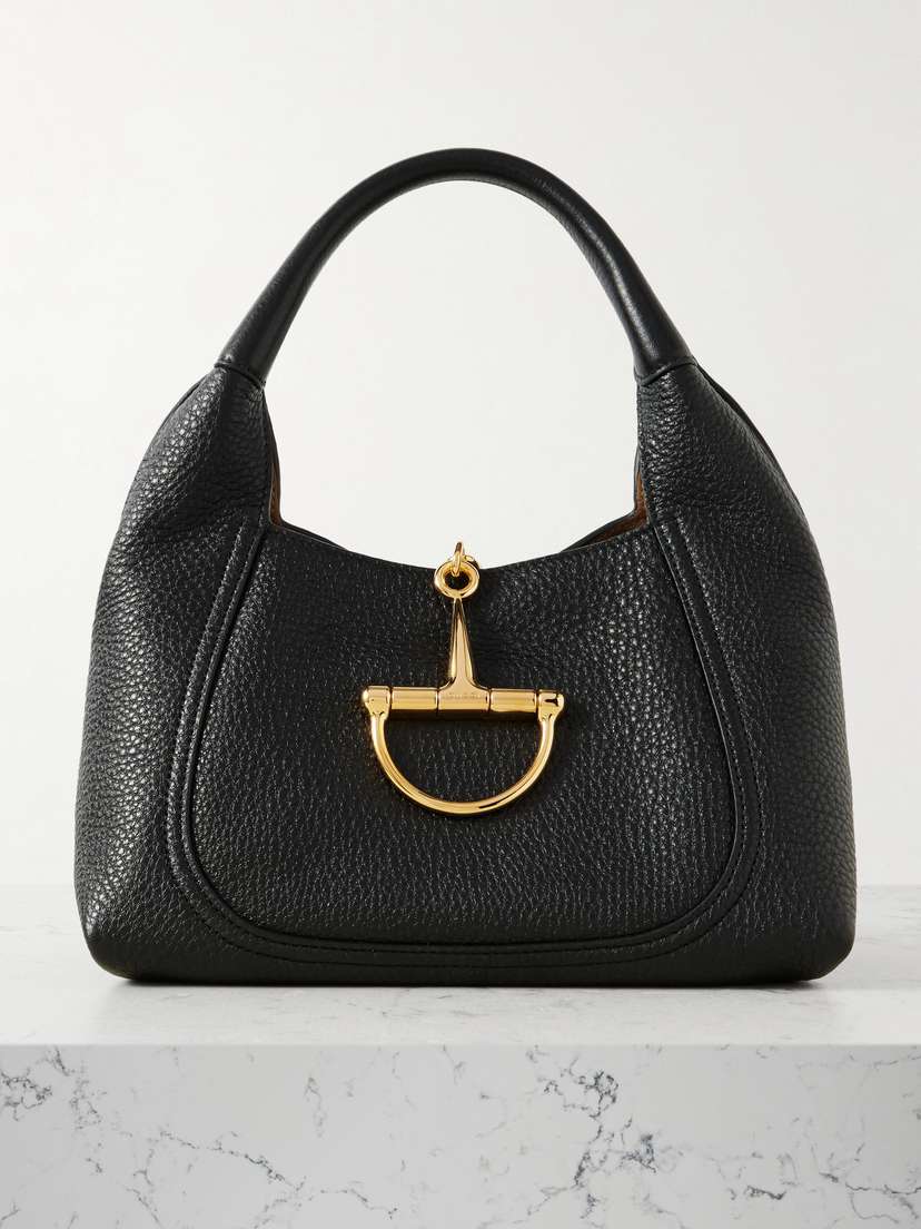 Gucci Softbit Medium Textured-leather Tote