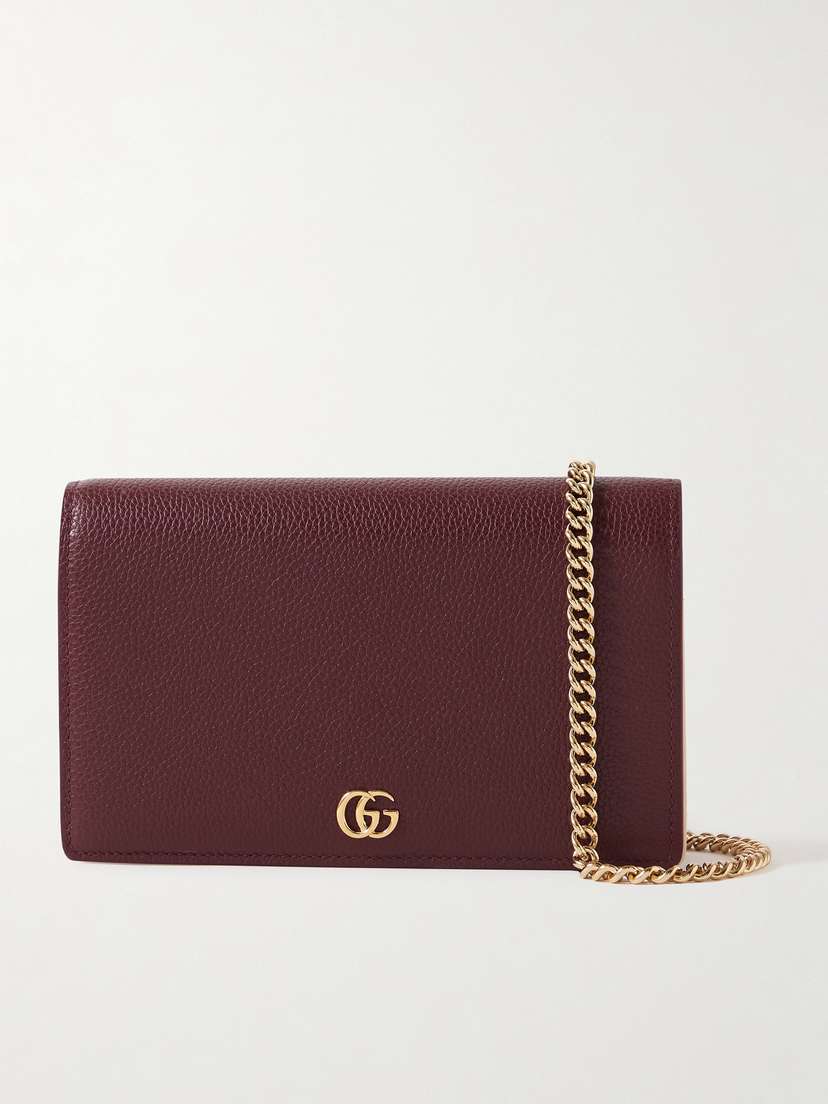 Gucci Petite Marmont Textured-leather Wallet