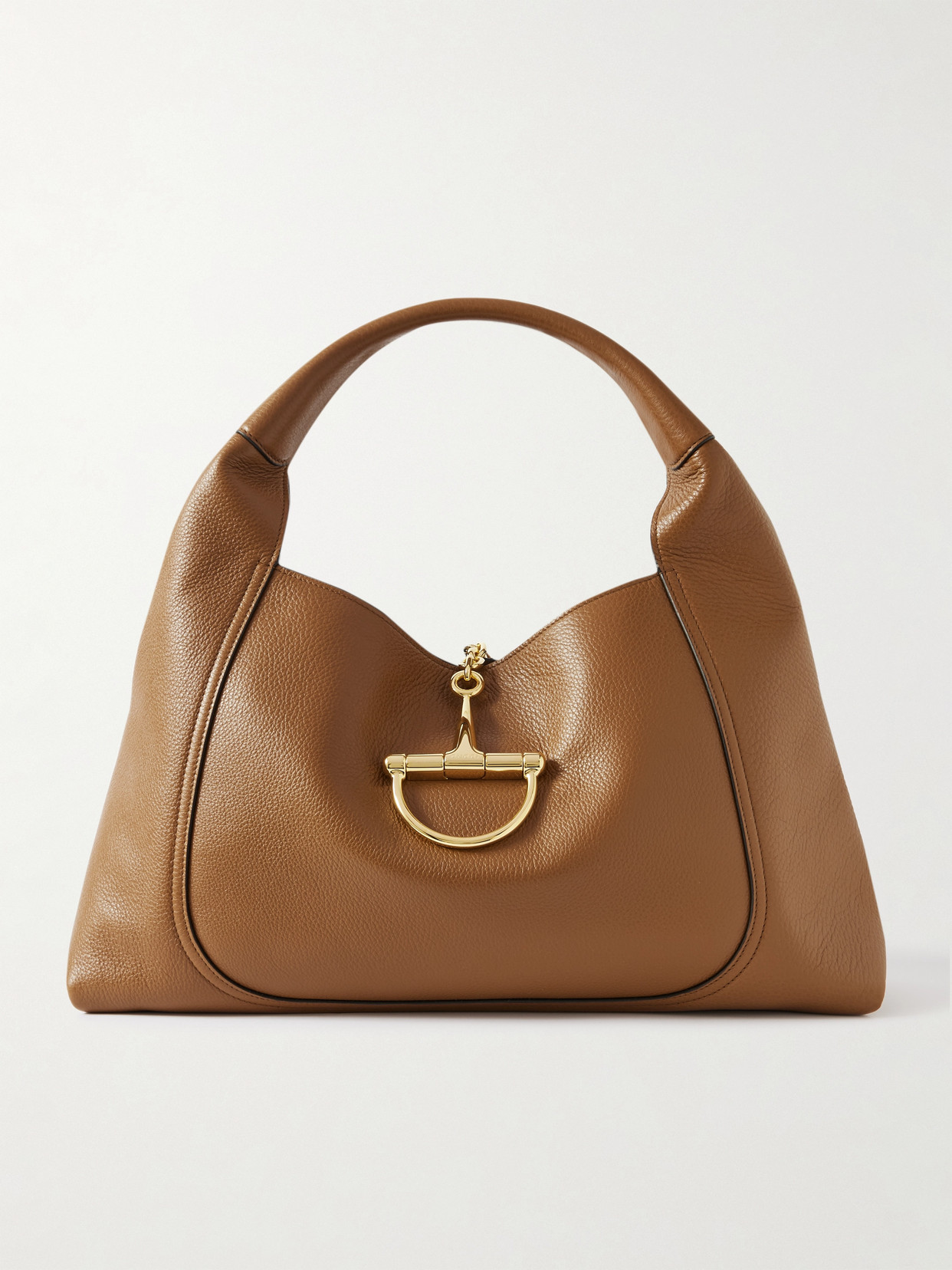 Gucci - Softbit Maxi Textured-leather Tote - Brown