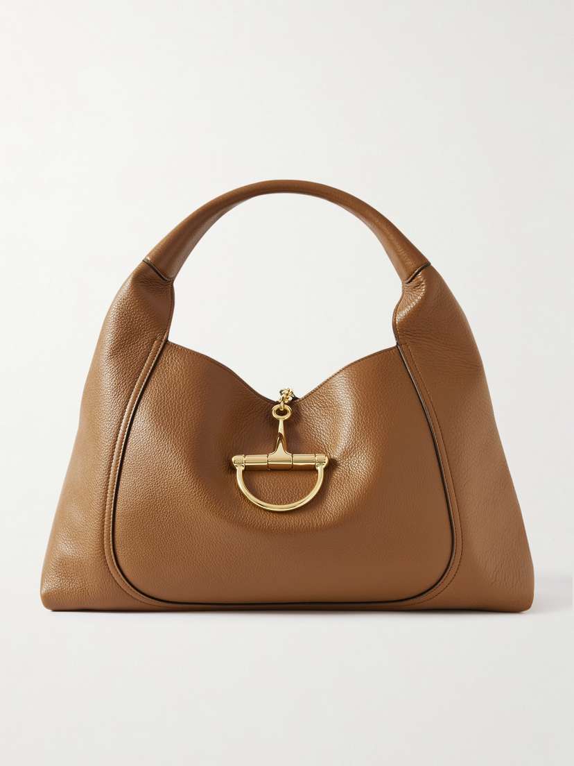 Gucci Softbit Maxi Textured-leather Tote