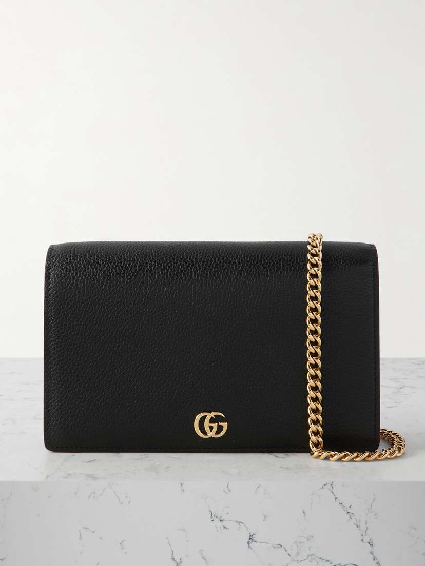 Gucci Petite Marmont Textured-leather Wallet