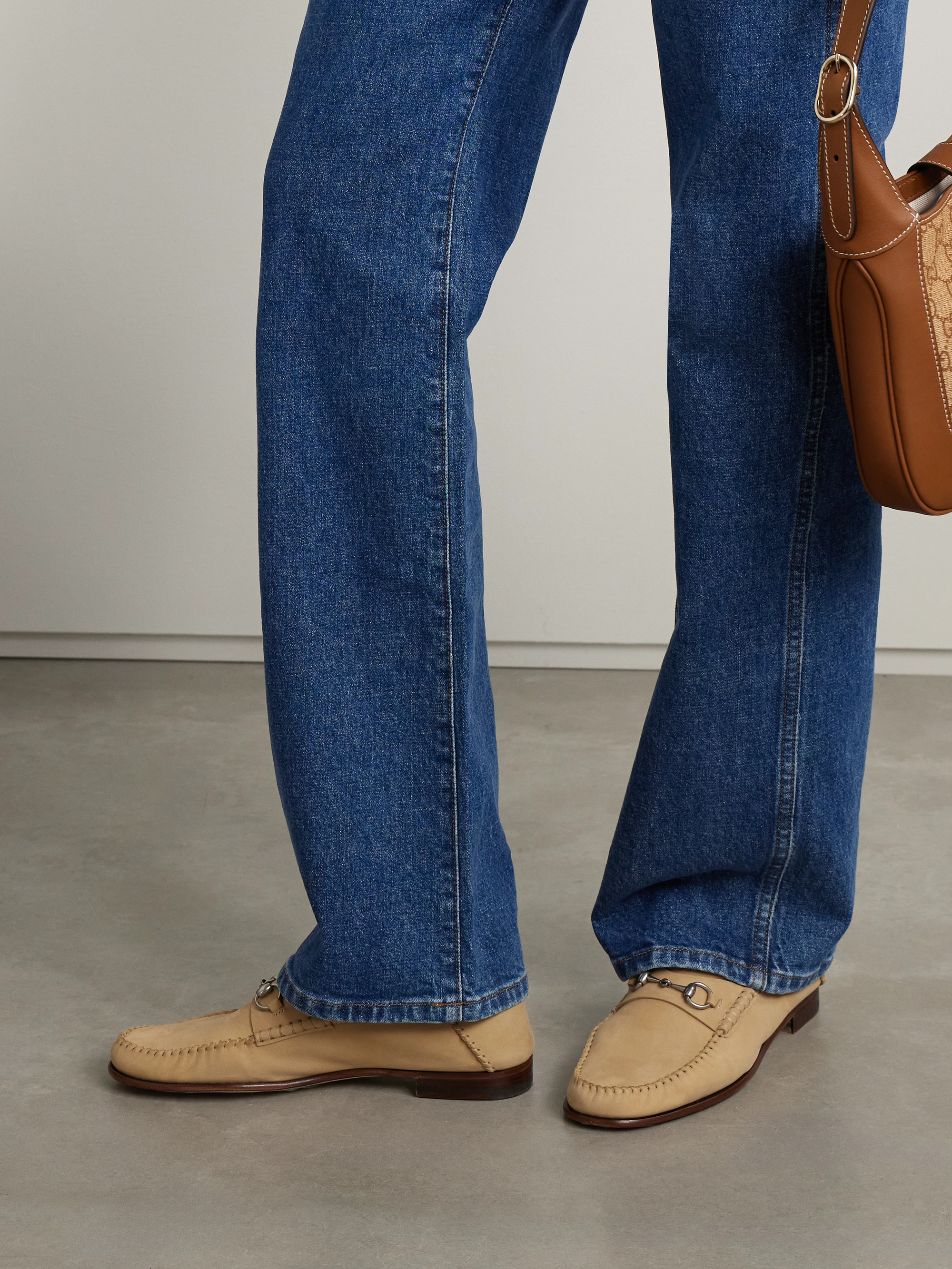 Gucci Gigi horsebit-detailed suede loafers