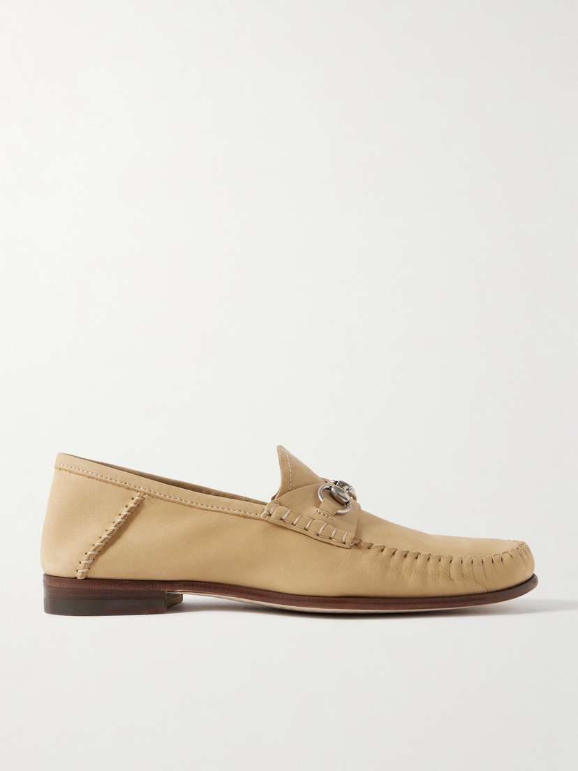 Gucci Gigi Horsebit-detailed Suede Loafers