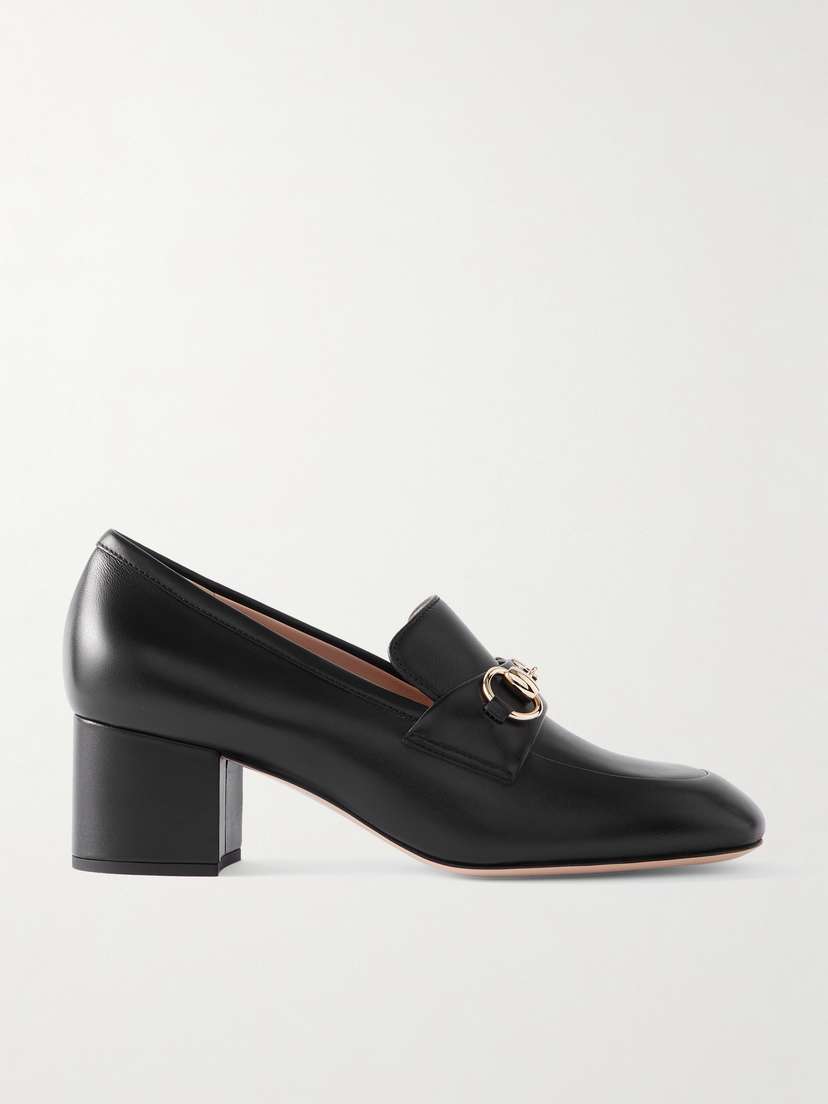 Gucci Lady Horsebit-detailed Leather Pumps