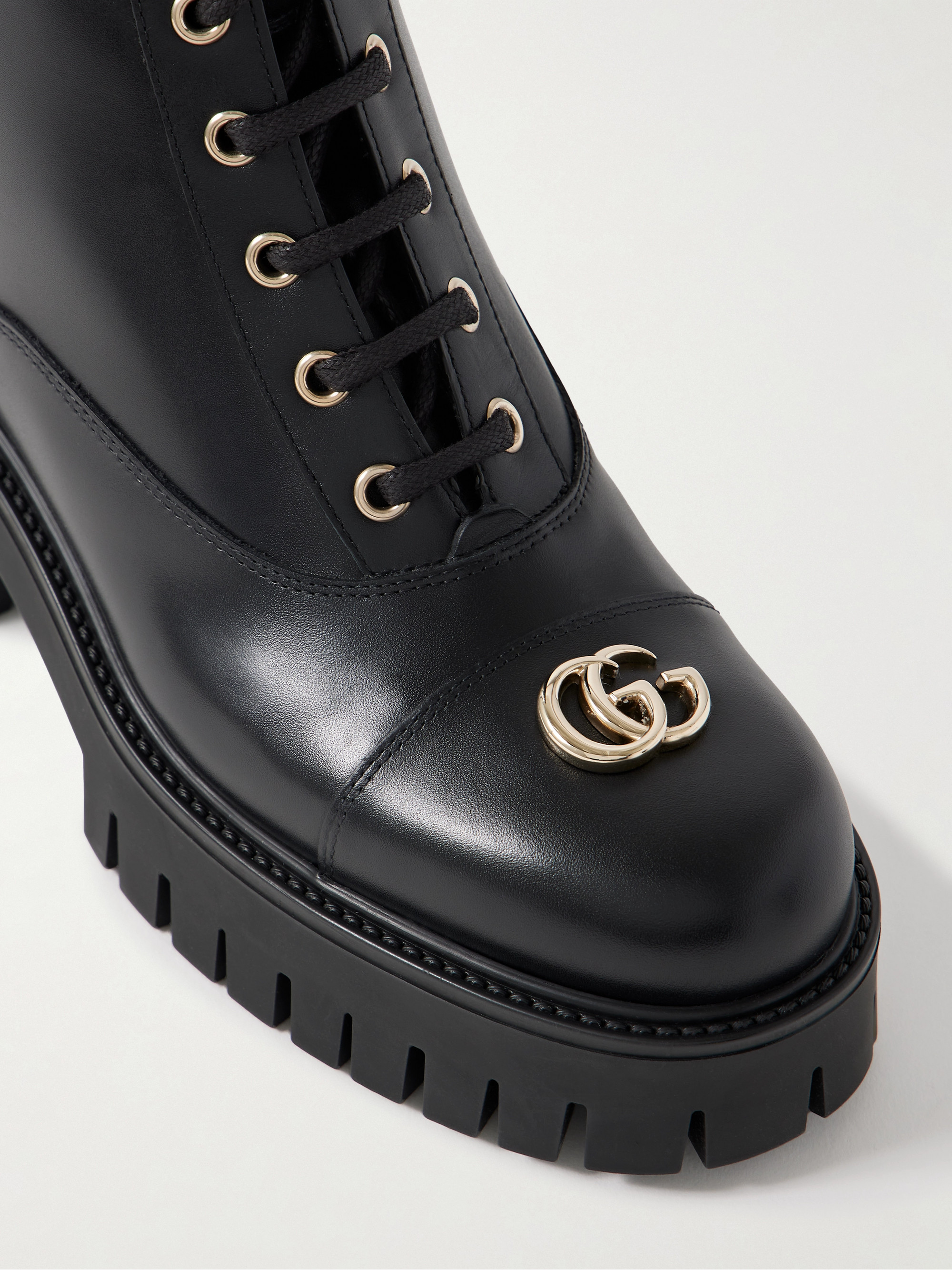 Gucci New Marmont embellished leather ankle boots