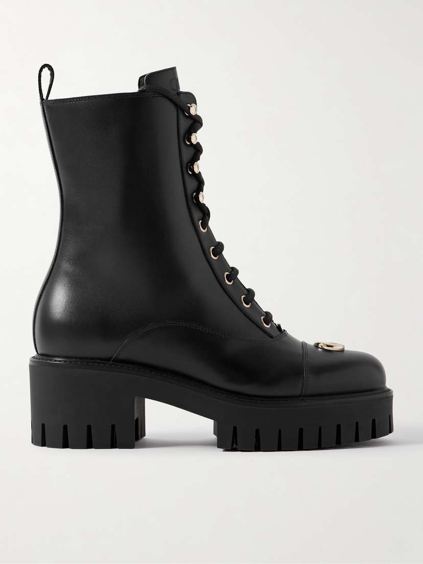 Gucci New Marmont Embellished Leather Ankle Boots