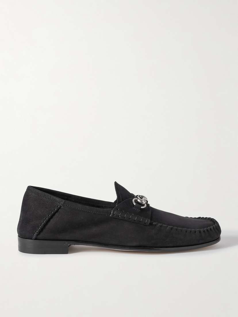 Gucci Gigi Horsebit-detailed Suede Loafers