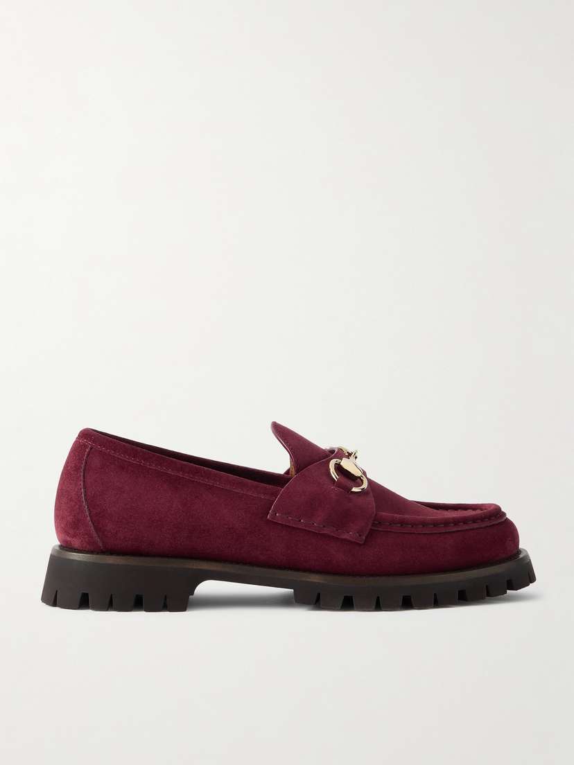 Gucci Sylke Horsebit-detailed Suede Loafers