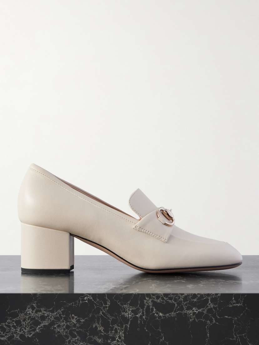 Gucci Lady Horsebit-detailed Leather Pumps