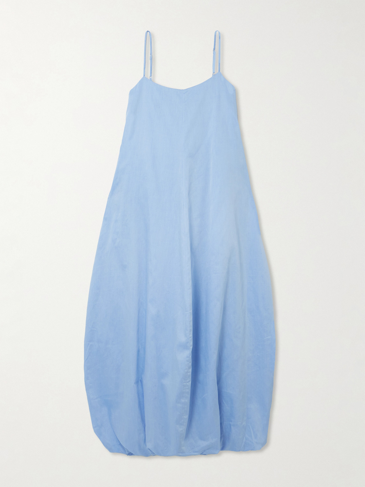Faithfull Aniela Gathered Cotton-poplin Maxi Dress
