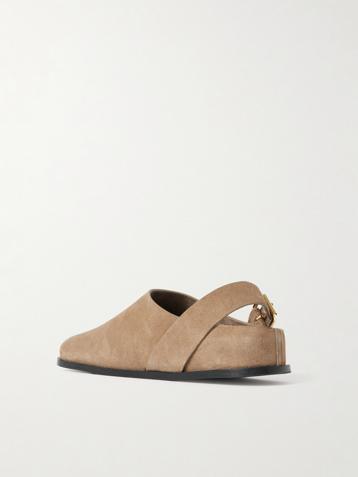 A.emery Louis Suede Slingback Clogs In Brown