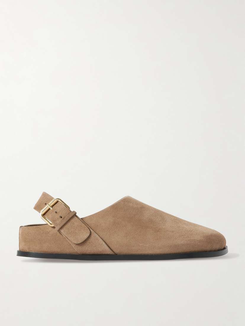 A Emery Louis Suede Slingback Clogs