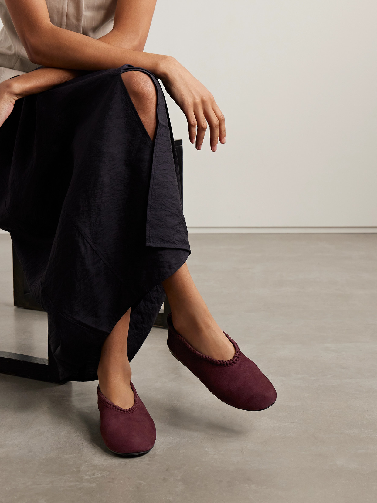 A.emery Park Braided Suede Ballet Flats