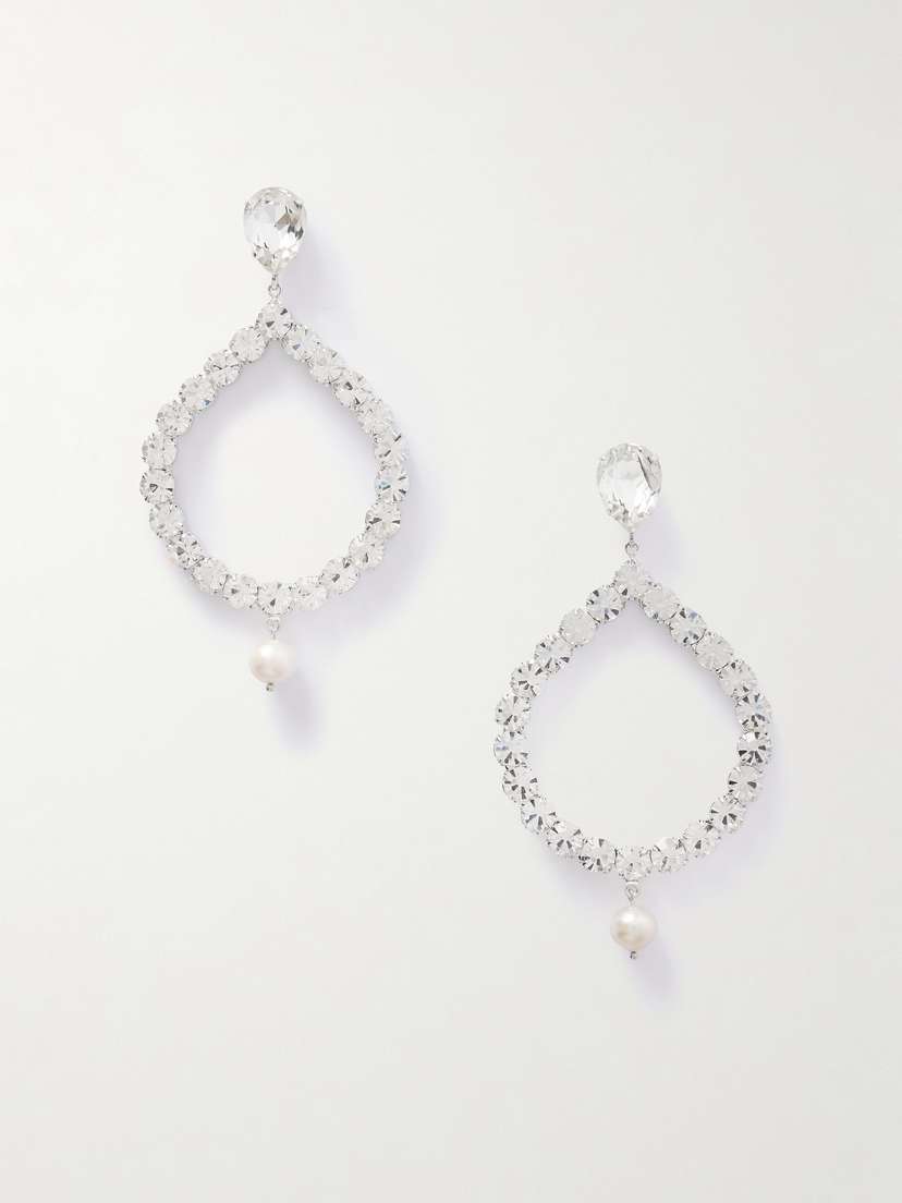 Magda Butrym tone, Crystal And Pearl Earrings