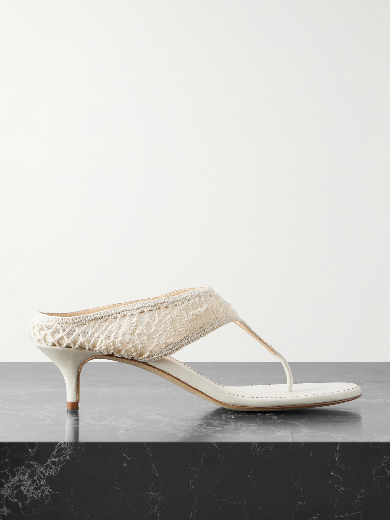 Magda Butrym Crocheted Mules In White